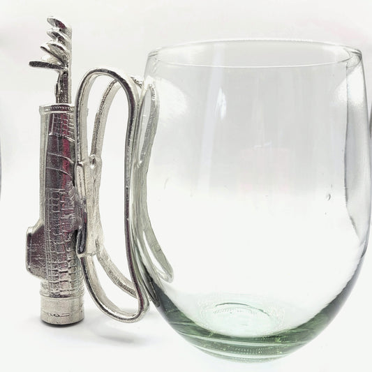 Recycled Glass and Pewter Beer Glass - The Fore Golf Bag