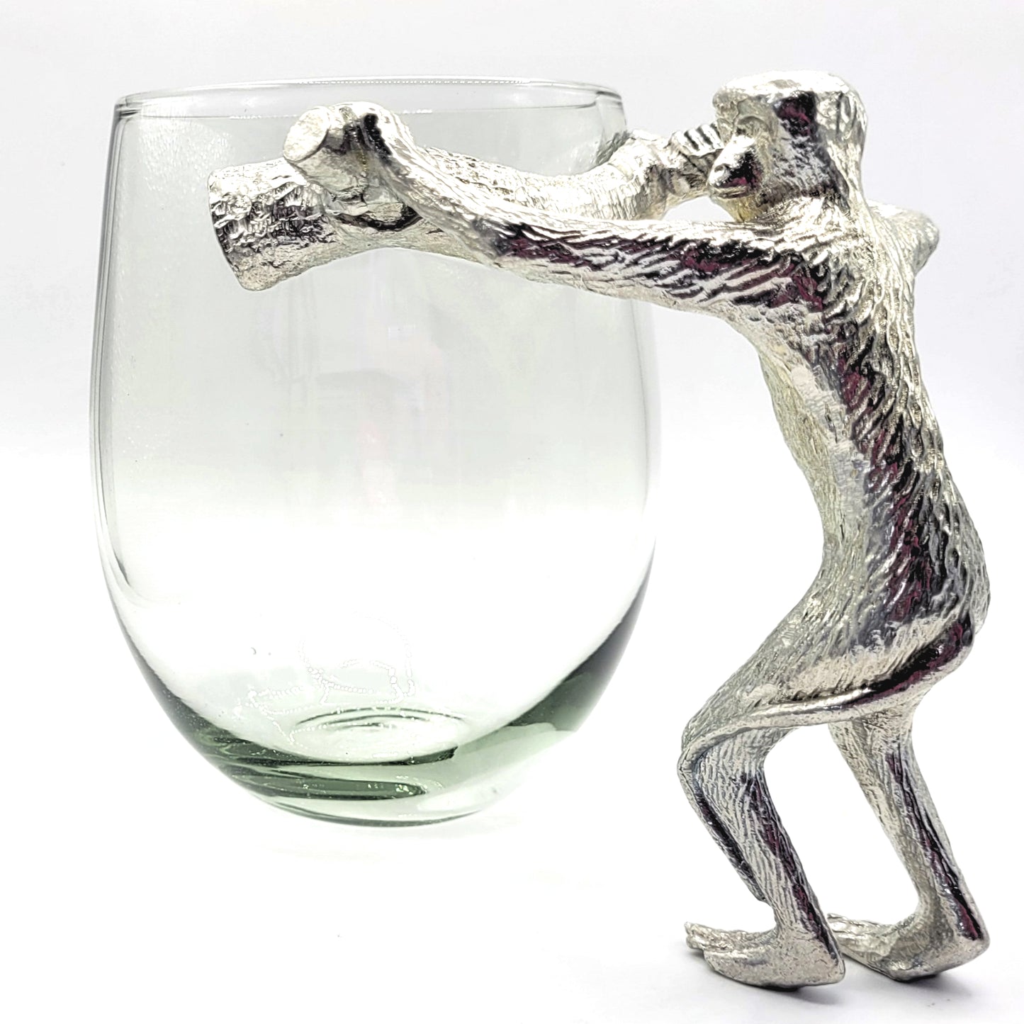 Recycled Glass with Pewter - Beer Glass - Finley the Brazen Monkey