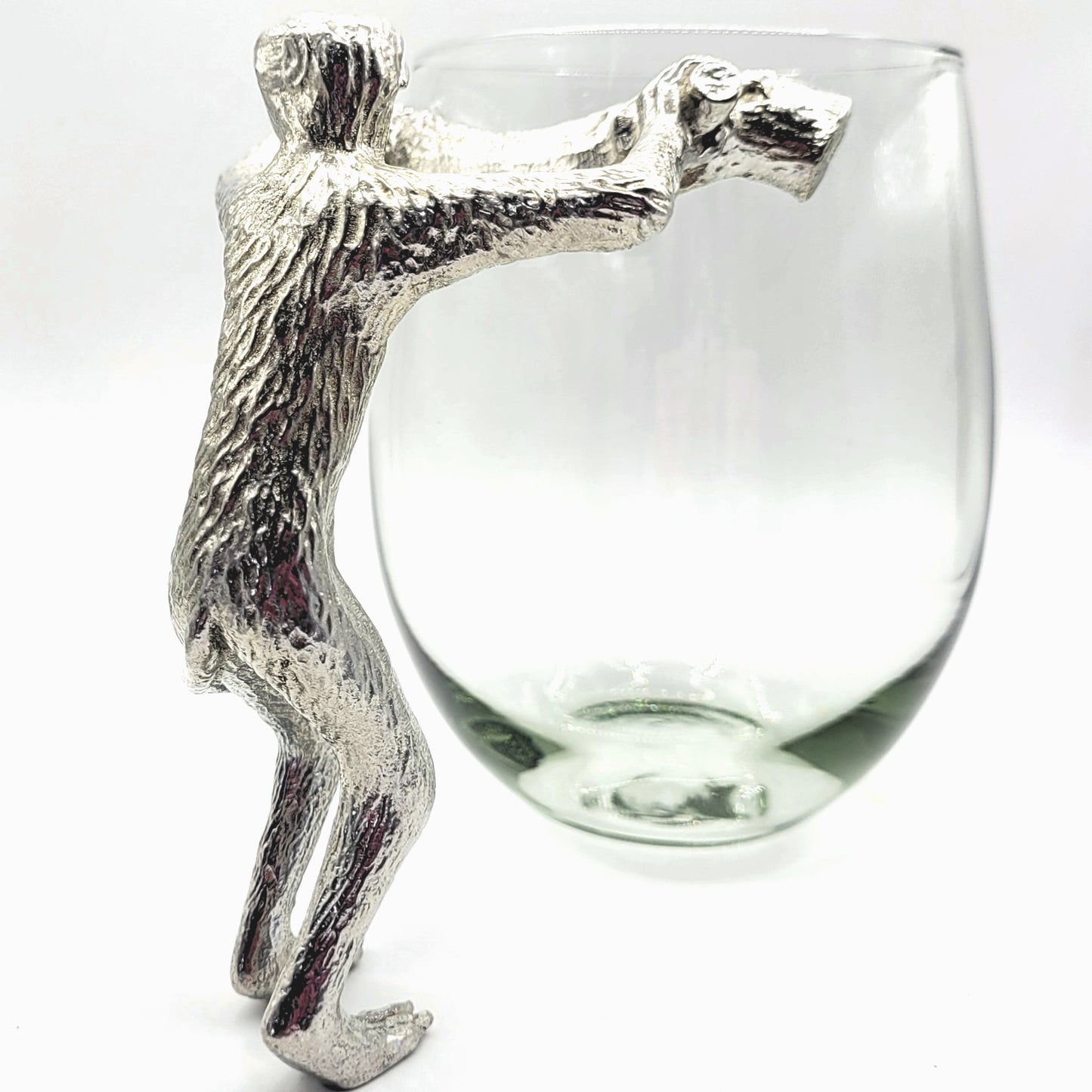 Recycled Glass with Pewter - Beer Glass - Finley the Brazen Monkey