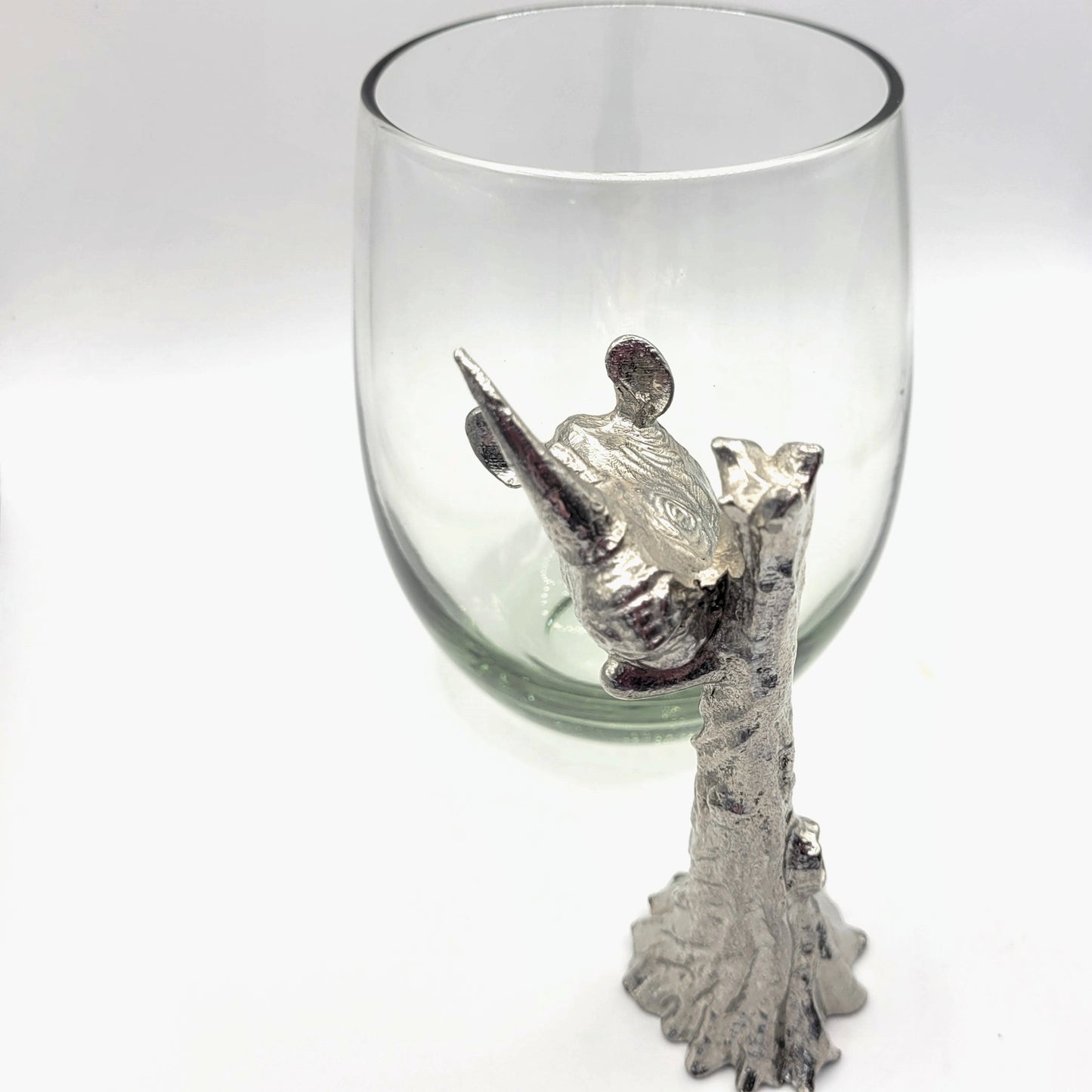 Recycled Glass and Pewter - Beer Glass - Stromm The Rhino