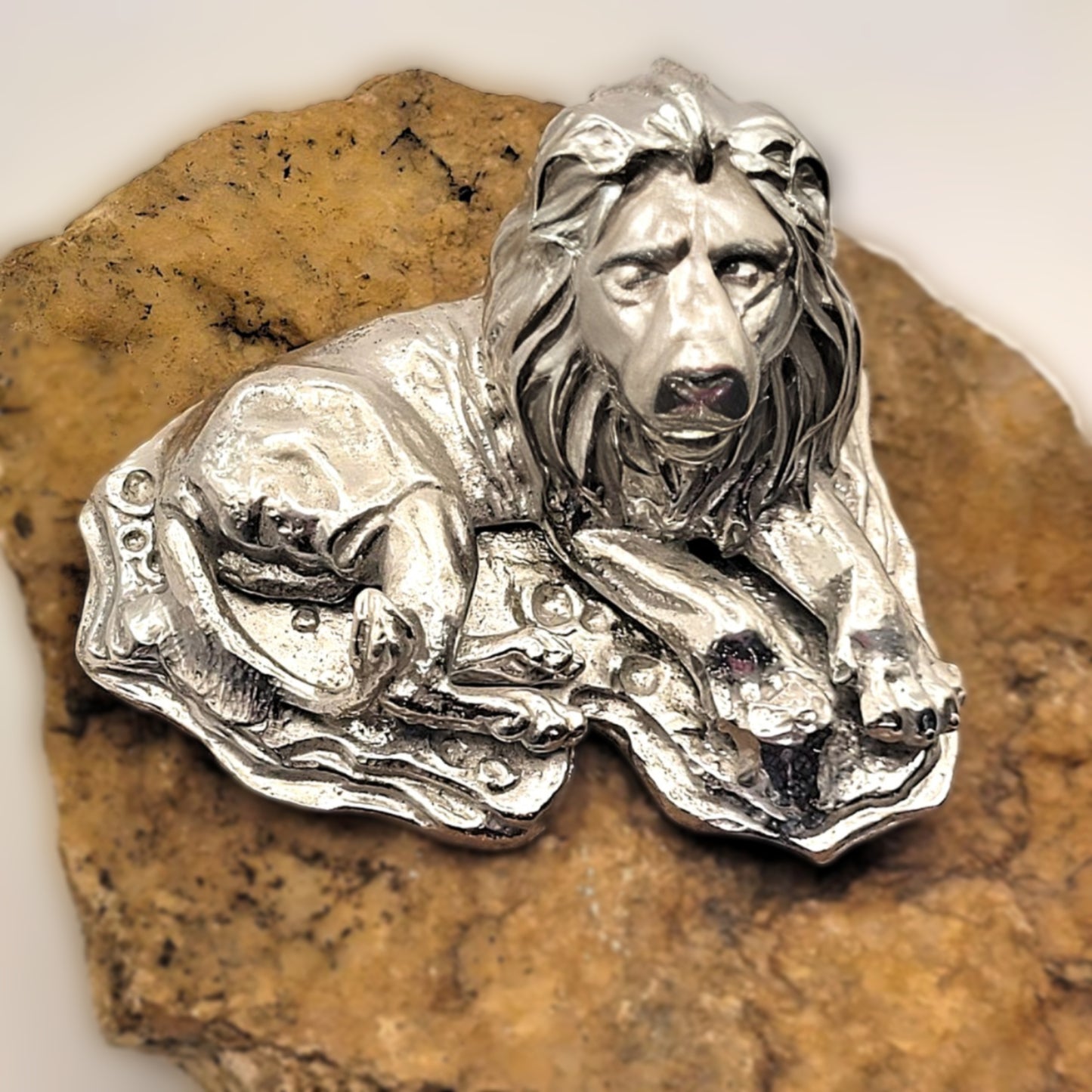 Pewter - The Fearless Resting Lion - Kimba