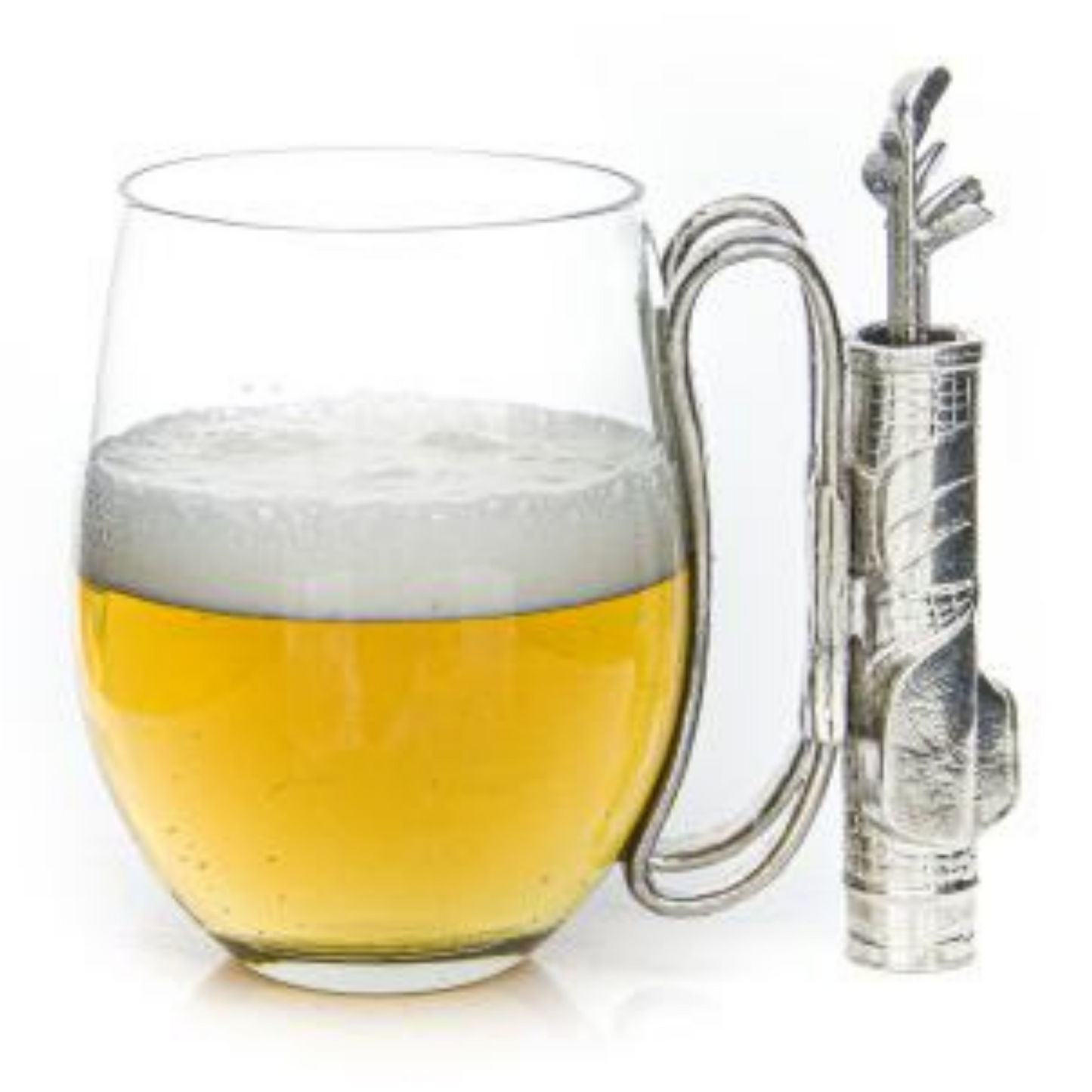 Recycled Glass and Pewter Beer Glass - The Fore Golf Bag