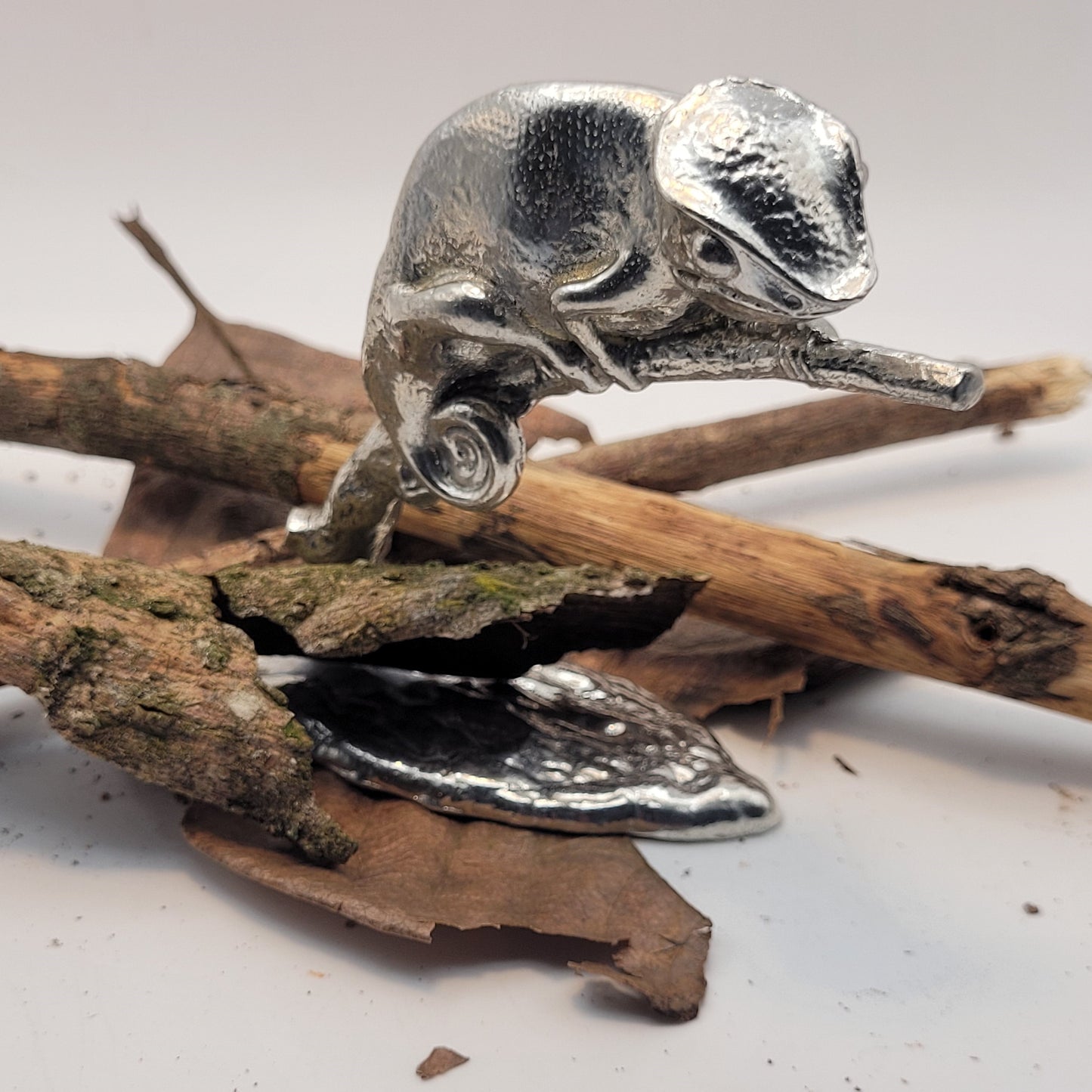 Pewter - Enchanting Baby Gecko Blossom and Baby Chameleon-Rango