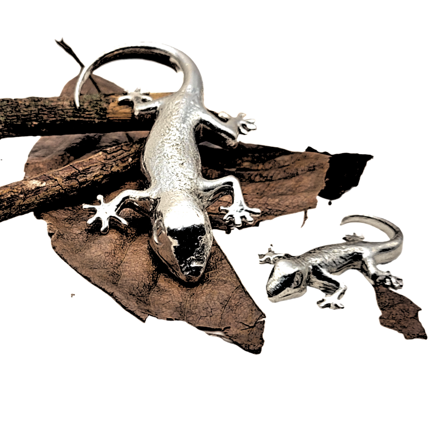 Pewter - Cheery Gecko Bella and Baby Blossom