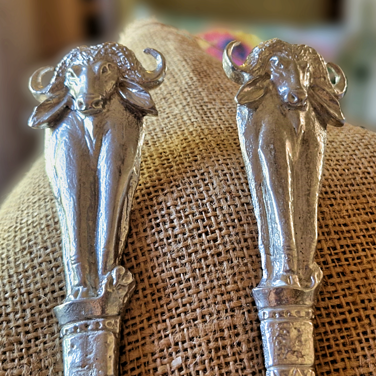 Pewter - Salad Servers - Buffalo